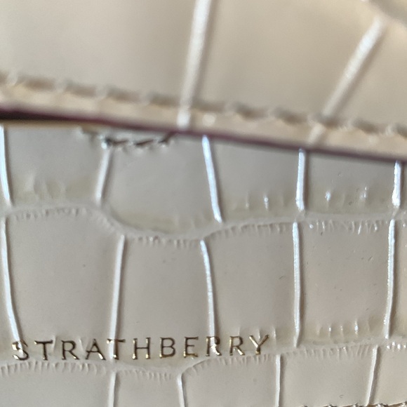 Strathberry East/West Croc-Embossed Leather Shoulder Bag - Picture 7 of 11